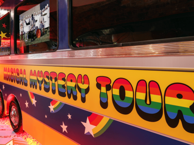 Magical Mystery Tour Bus at The Beatles Story